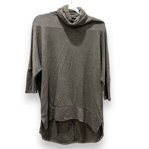 Madison & Berkeley Sweater Top Turtleneck Charcoal Gray | Size Small